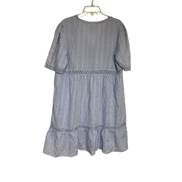 Knox Rose Blue Embroidered V-Neck Dress XXL - Picture 5 of 6